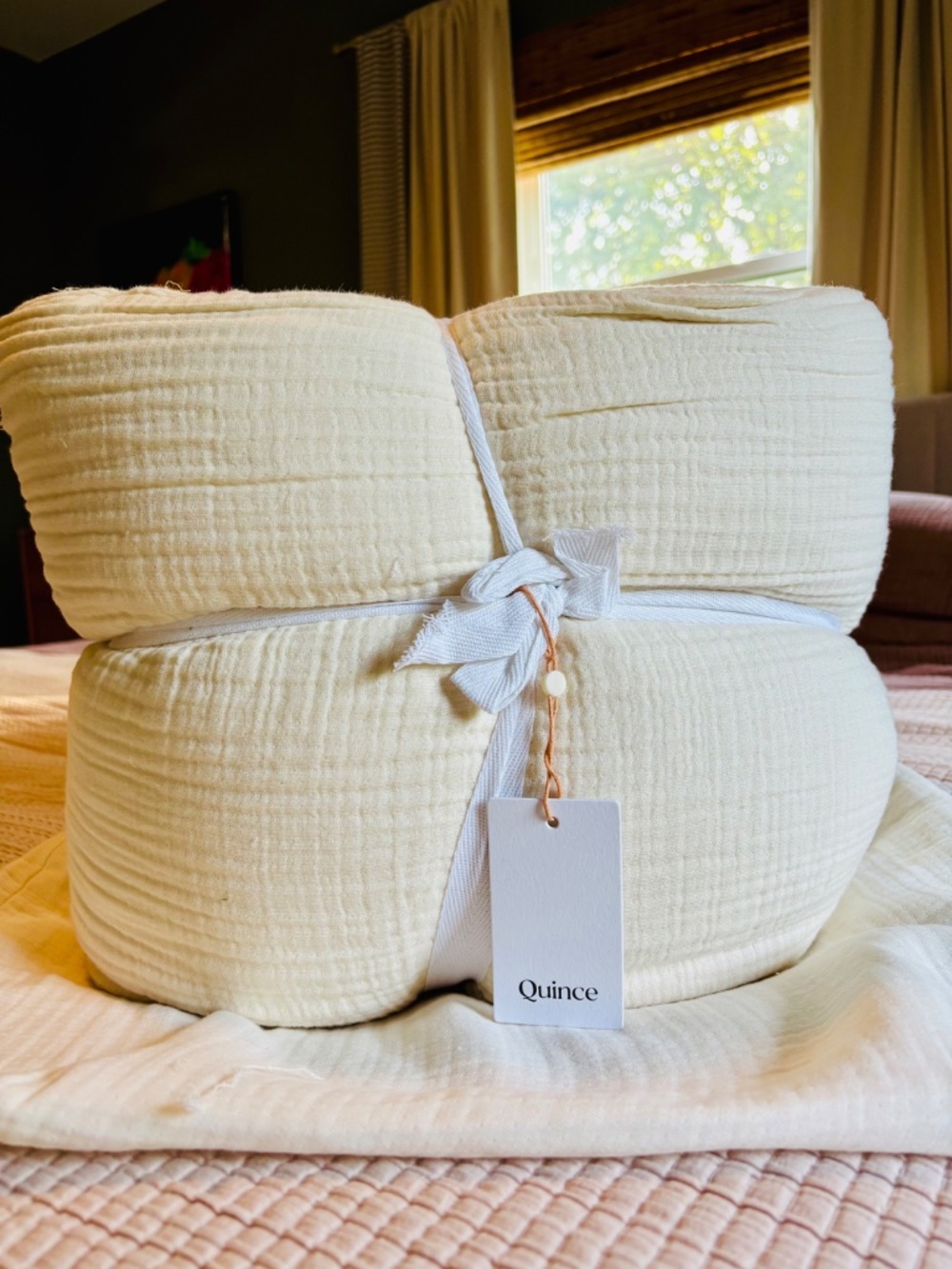 Quince Organic Cotton Gauze Duvet Cover - King / Cal King - Picture 3 of 6